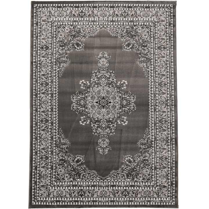 MARA Oryantal Halı Oturma Odası Kısa Tüylü Klasik Halı Madalyon Desen