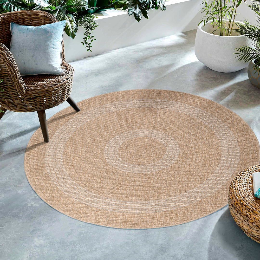 Indoor & Outdoor Teppich Natur Sisal-Look Wetterfest Garten Küche Balk – Simpex24