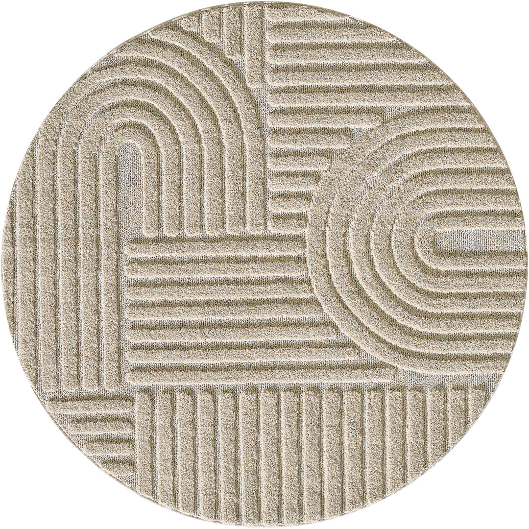 SIMPEX Hochflor Wohnzimmer Teppich, Weich & Flauschig, Skandinavisch Boho Stil, Langflor Shaggy, Pflegeleicht, Jute Rückseite