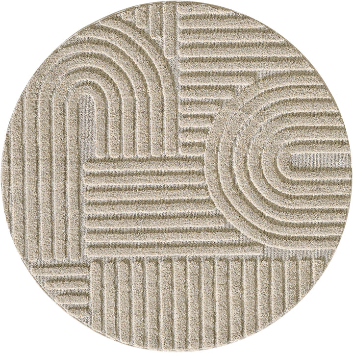 SIMPEX Hochflor Wohnzimmer Teppich, Weich & Flauschig, Skandinavisch Boho Stil, Langflor Shaggy, Pflegeleicht, Jute Rückseite