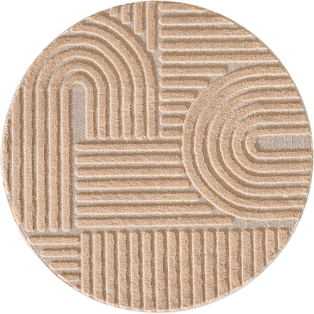 SIMPEX Hochflor Wohnzimmer Teppich, Weich & Flauschig, Skandinavisch Boho Stil, Langflor Shaggy, Pflegeleicht, Jute Rückseite