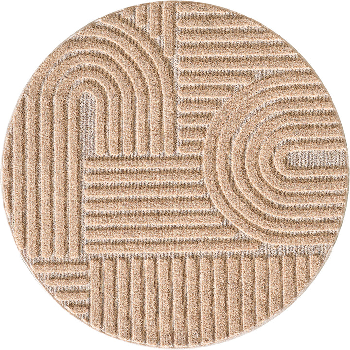 SIMPEX Hochflor Wohnzimmer Teppich, Weich & Flauschig, Skandinavisch Boho Stil, Langflor Shaggy, Pflegeleicht, Jute Rückseite