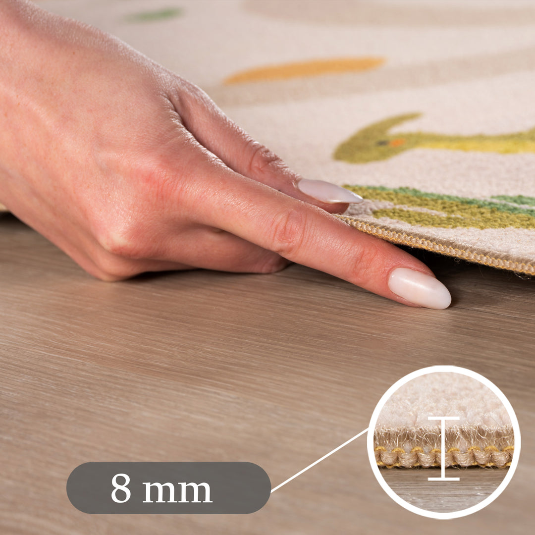 SIMPEX Dino Kinderteppich Spielteppich für Kinderzimmer modernes Motiv