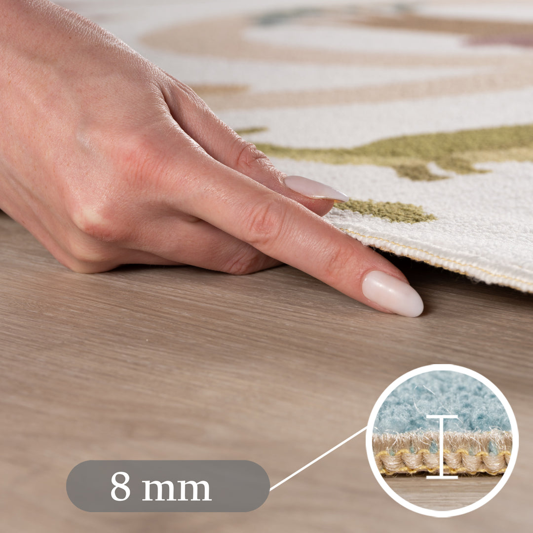 SIMPEX Dino Kinderteppich Spielteppich für Kinderzimmer modernes Motiv