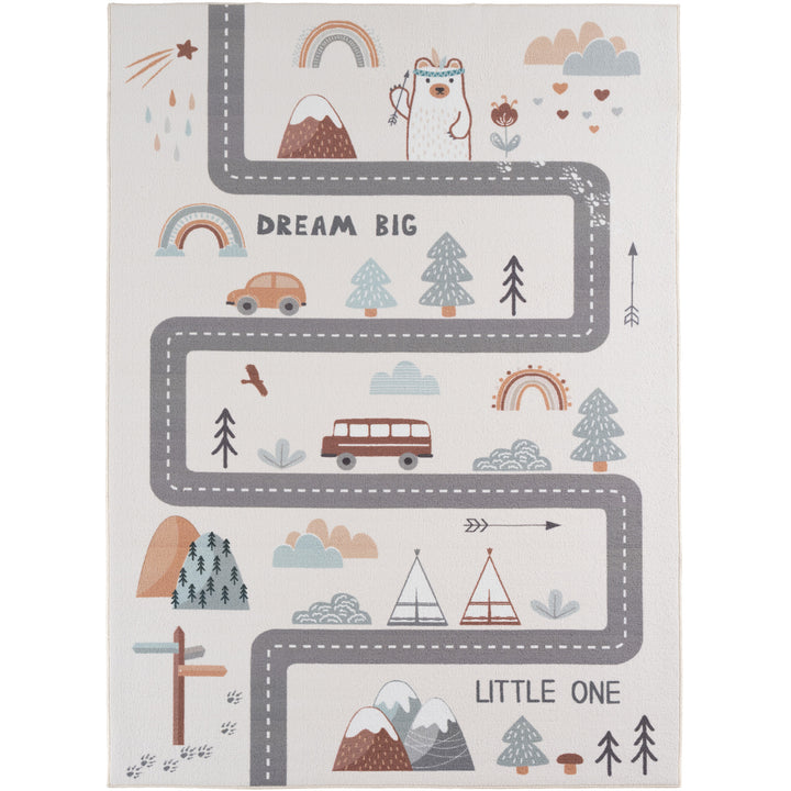 SIMPEX Straße Kinderteppich Spielteppich für Kinderzimmer modernes Motiv