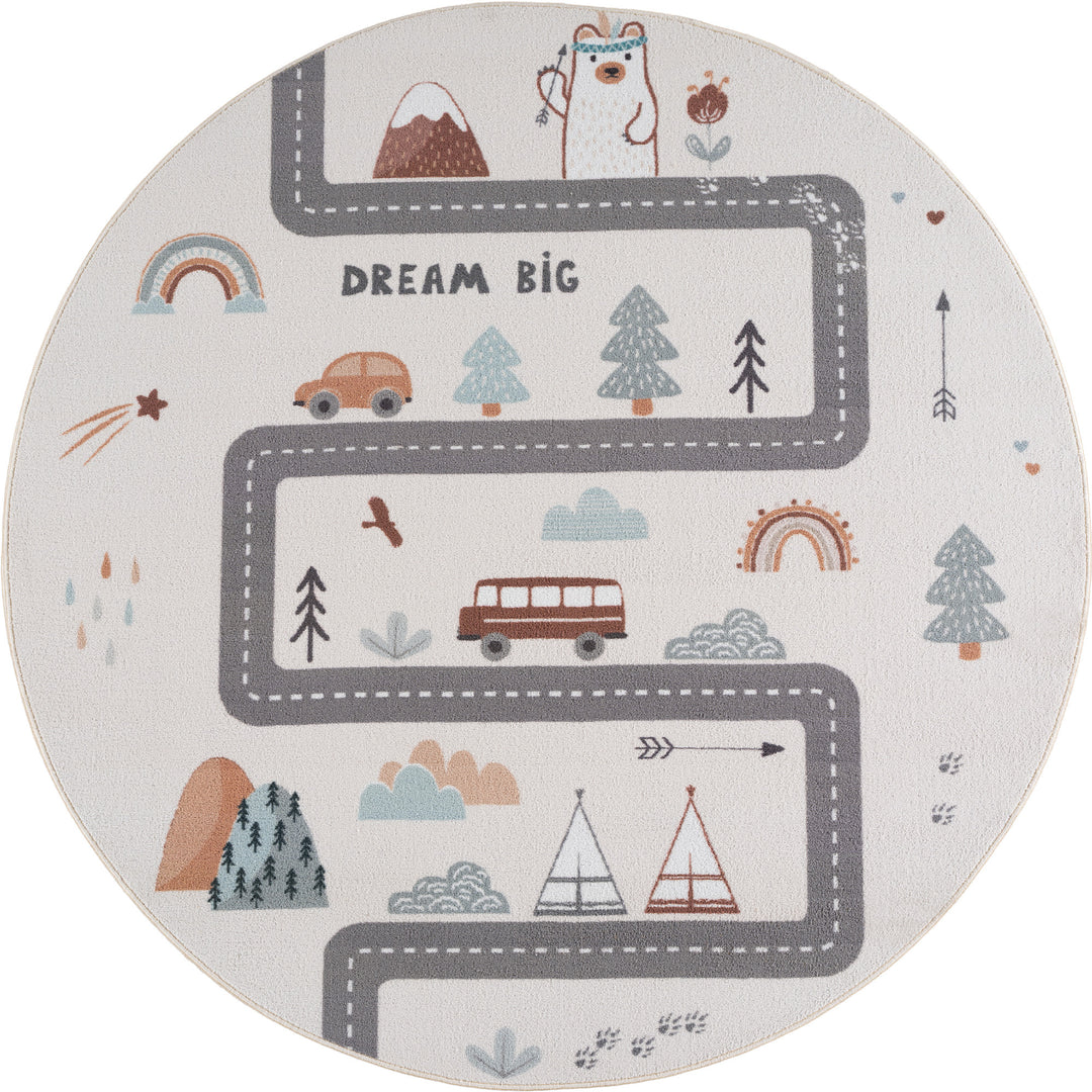 SIMPEX Straße Kinderteppich Spielteppich für Kinderzimmer modernes Motiv