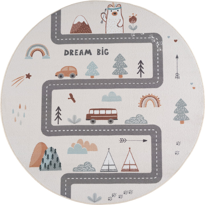 SIMPEX Straße Kinderteppich Spielteppich für Kinderzimmer modernes Motiv