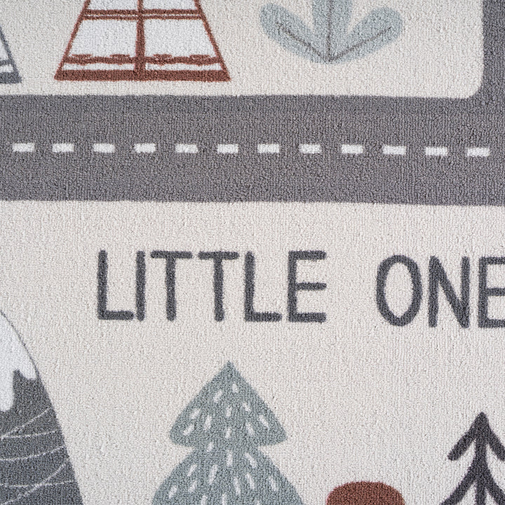 SIMPEX Straße Kinderteppich Spielteppich für Kinderzimmer modernes Motiv