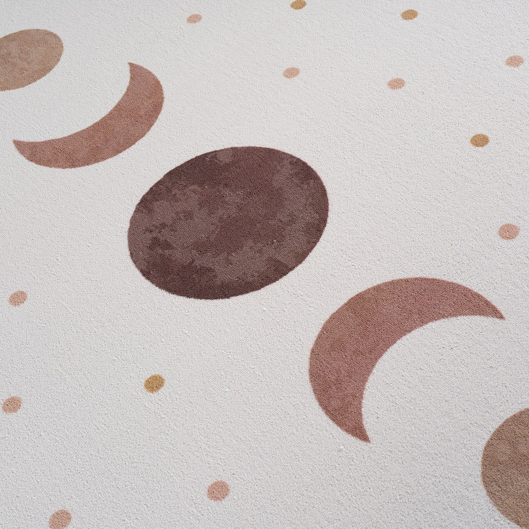 SIMPEX Mond Kinderteppich Spielteppich für Kinderzimmer modernes Motiv