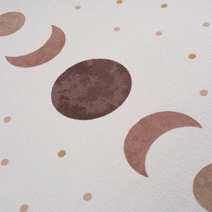 SIMPEX Mond Kinderteppich Spielteppich für Kinderzimmer modernes Motiv