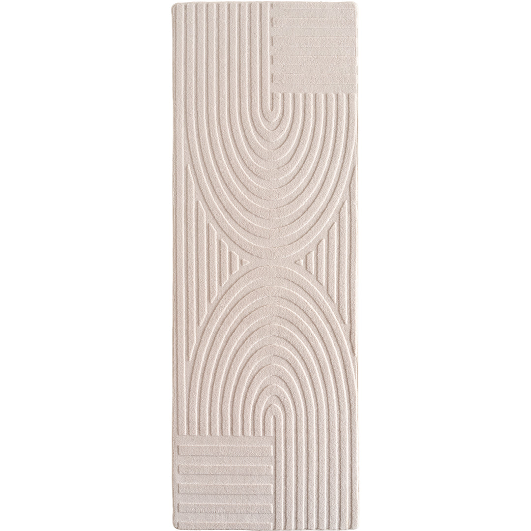 SIMPEX Boho Teppich Weicher Skandinavischer Kurzflor mit 3D-Effekt, Waschbar & Pflegeleicht, Moderner Teppich für Wohnzimmer, Esszimmer oder Schlafzimmer