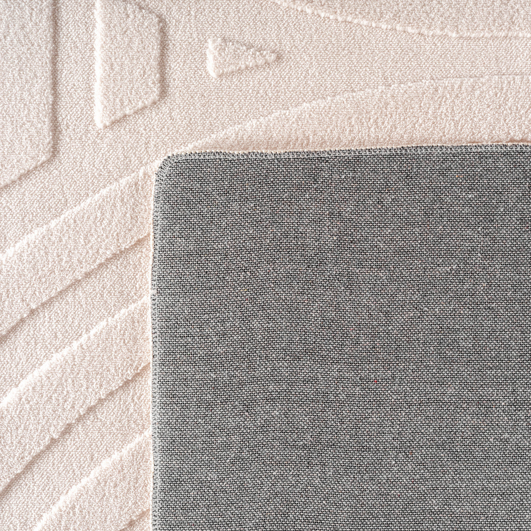 SIMPEX Boho Teppich Weicher Skandinavischer Kurzflor mit 3D-Effekt, Waschbar & Pflegeleicht, Moderner Teppich für Wohnzimmer, Esszimmer oder Schlafzimmer