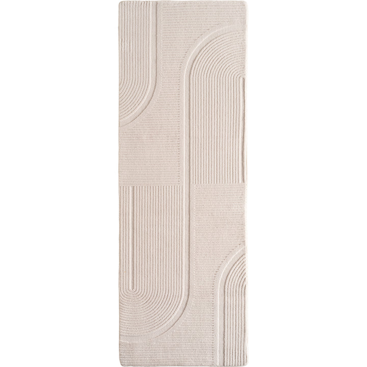 SIMPEX Boho Teppich Weicher Skandinavischer Kurzflor mit 3D-Effekt, Waschbar & Pflegeleicht, Moderner Teppich für Wohnzimmer, Esszimmer oder Schlafzimmer