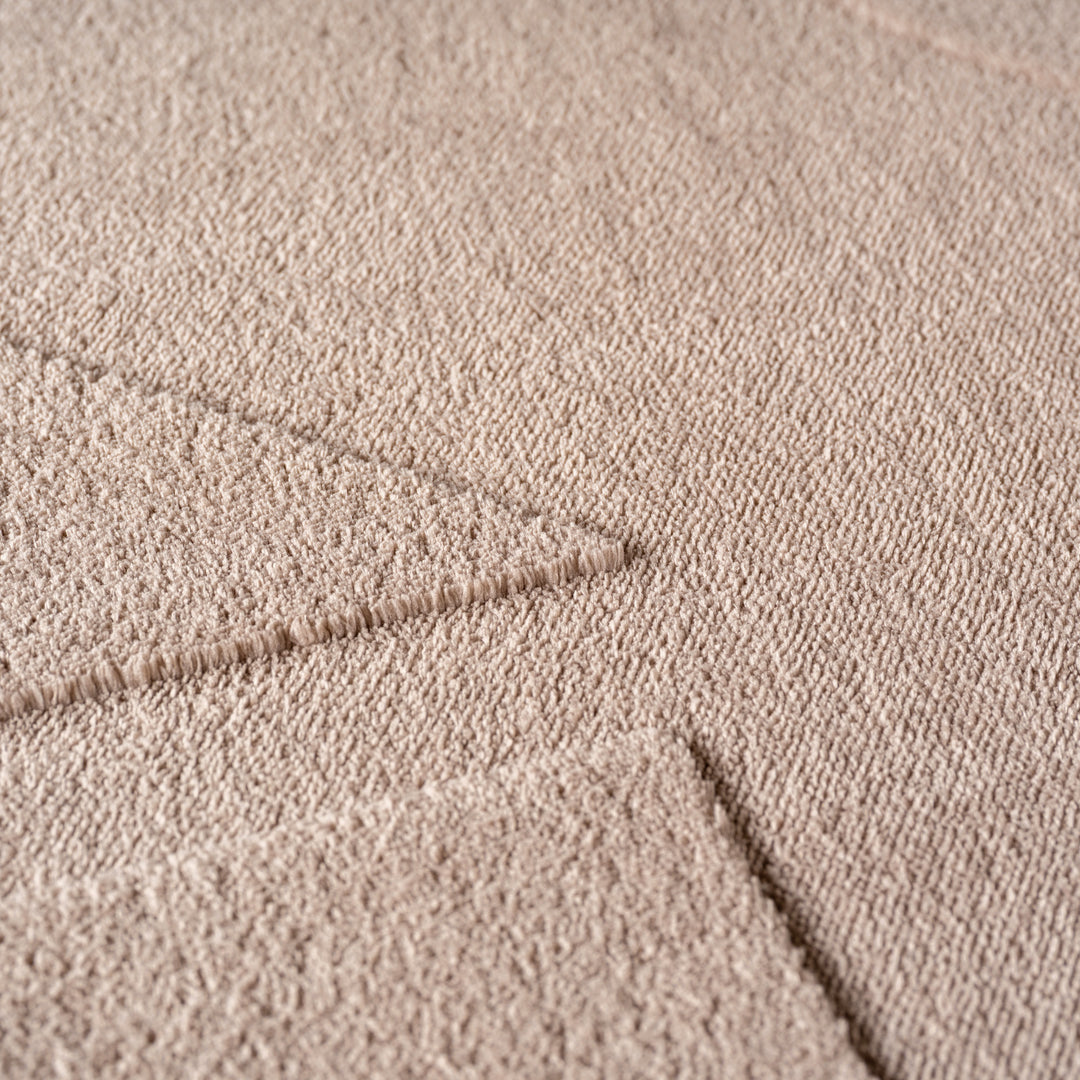 SIMPEX Boho Teppich Weicher Skandinavischer Kurzflor mit 3D-Effekt, Waschbar & Pflegeleicht, Moderner Teppich für Wohnzimmer, Esszimmer oder Schlafzimmer