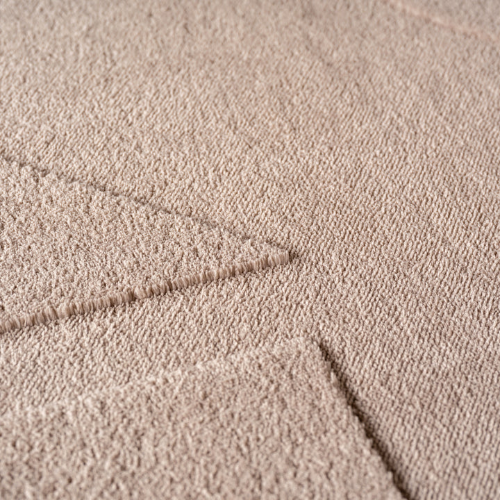 SIMPEX Boho Teppich Weicher Skandinavischer Kurzflor mit 3D-Effekt, Waschbar & Pflegeleicht, Moderner Teppich für Wohnzimmer, Esszimmer oder Schlafzimmer