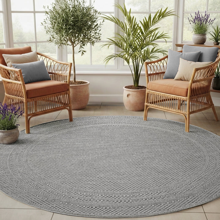 SIMPEX Outdoor Teppich Wetterfest Beige Küche, Balkon, Terrasse