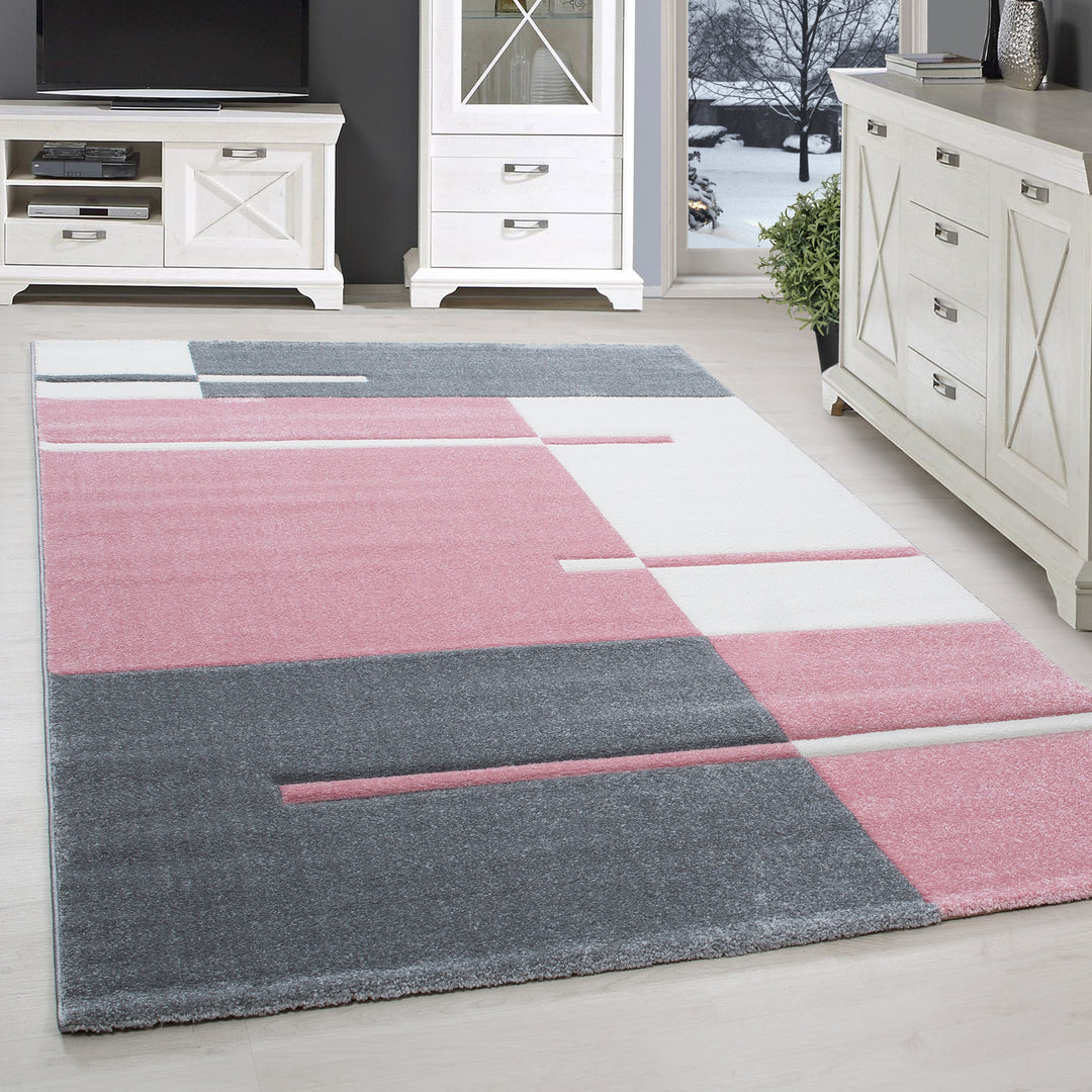 Short Pile Carpet AWAI Living Room Design Carpet Check Design Contour Cut