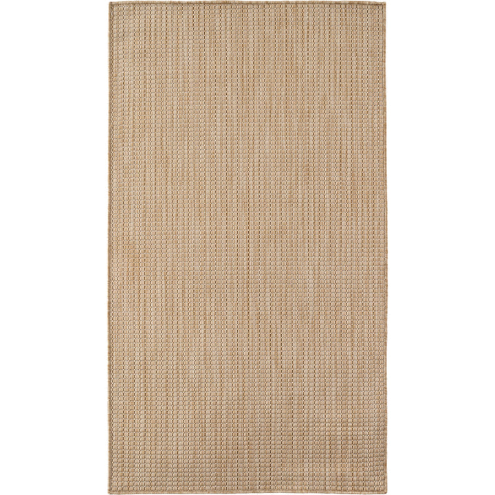 SIMPEX Outdoor Teppich Beige Balkon Terrasse Garten Wetterfest UV-beständig Teppich Einfarbig Flachgewebe Pflegeleicht Robust Modern