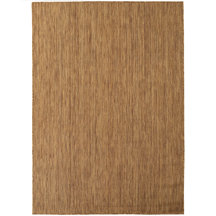 SIMPEX Outdoor Teppich Beige Balkon Terrasse Garten Wetterfest UV-beständig Teppich Einfarbig Flachgewebe Pflegeleicht Robust Modern