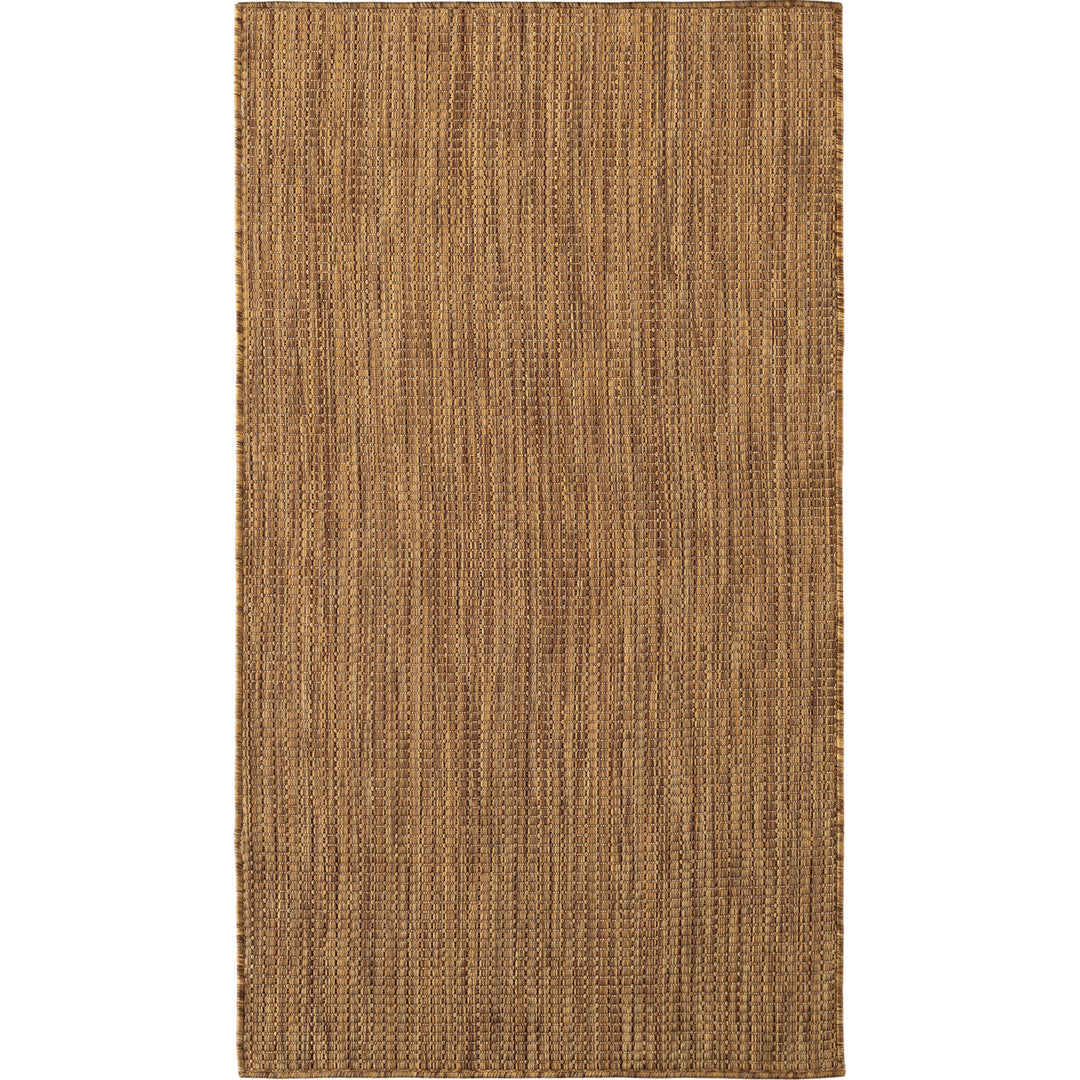 SIMPEX Outdoor Teppich Beige Balkon Terrasse Garten Wetterfest UV-beständig Teppich Einfarbig Flachgewebe Pflegeleicht Robust Modern