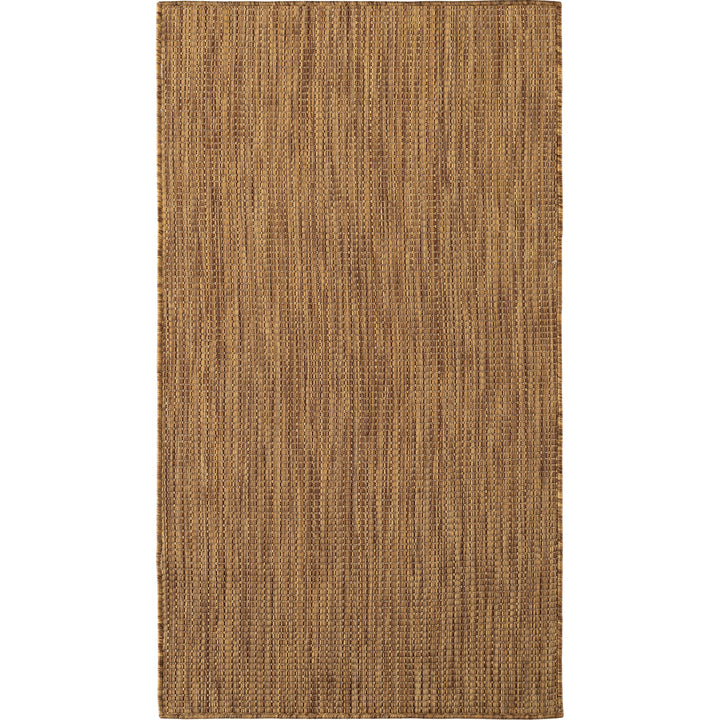 SIMPEX Outdoor Teppich Beige Balkon Terrasse Garten Wetterfest UV-beständig Teppich Einfarbig Flachgewebe Pflegeleicht Robust Modern