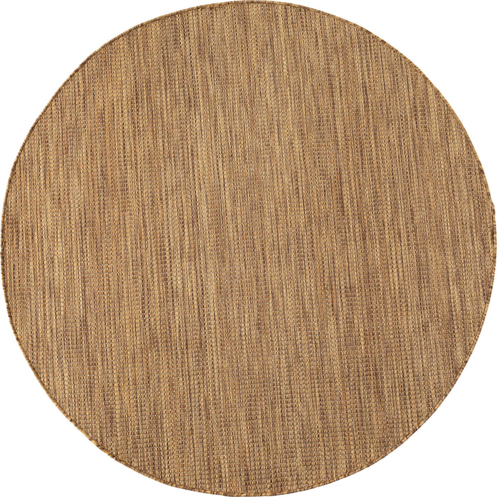 SIMPEX Outdoor Teppich Beige Balkon Terrasse Garten Wetterfest UV-beständig Teppich Einfarbig Flachgewebe Pflegeleicht Robust Modern