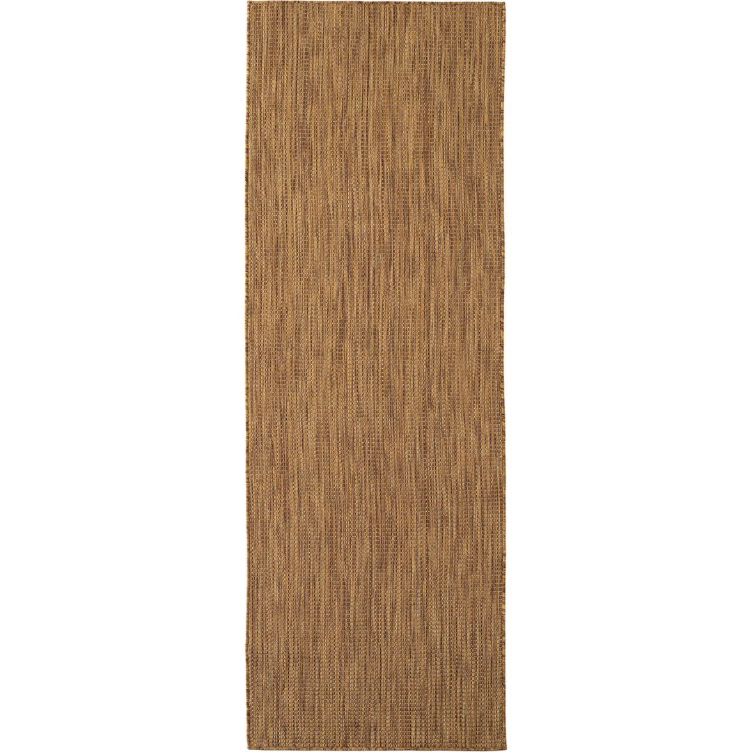 SIMPEX Outdoor Teppich Beige Balkon Terrasse Garten Wetterfest UV-beständig Teppich Einfarbig Flachgewebe Pflegeleicht Robust Modern