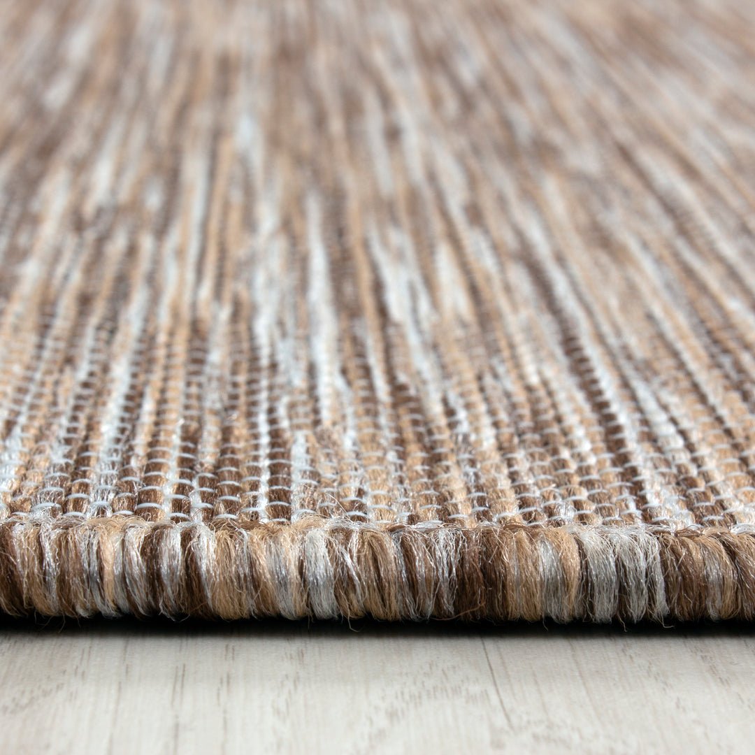 In- & Outdoor Teppich KOA Balkon Terrasse Sisal Optik Flachgewebe Einfarbig