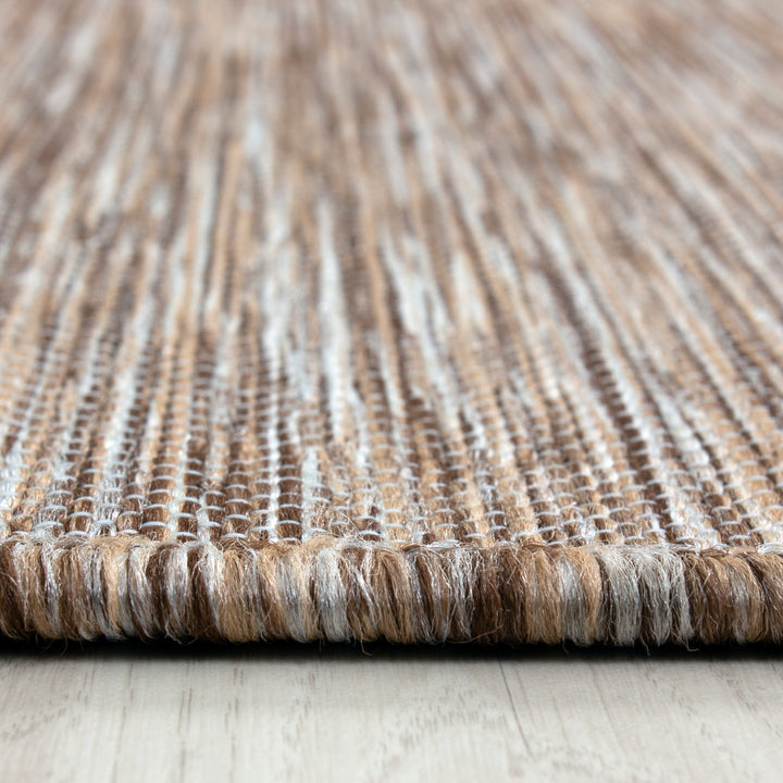 In- & Outdoor Teppich KOA Balkon Terrasse Sisal Optik Flachgewebe Einfarbig