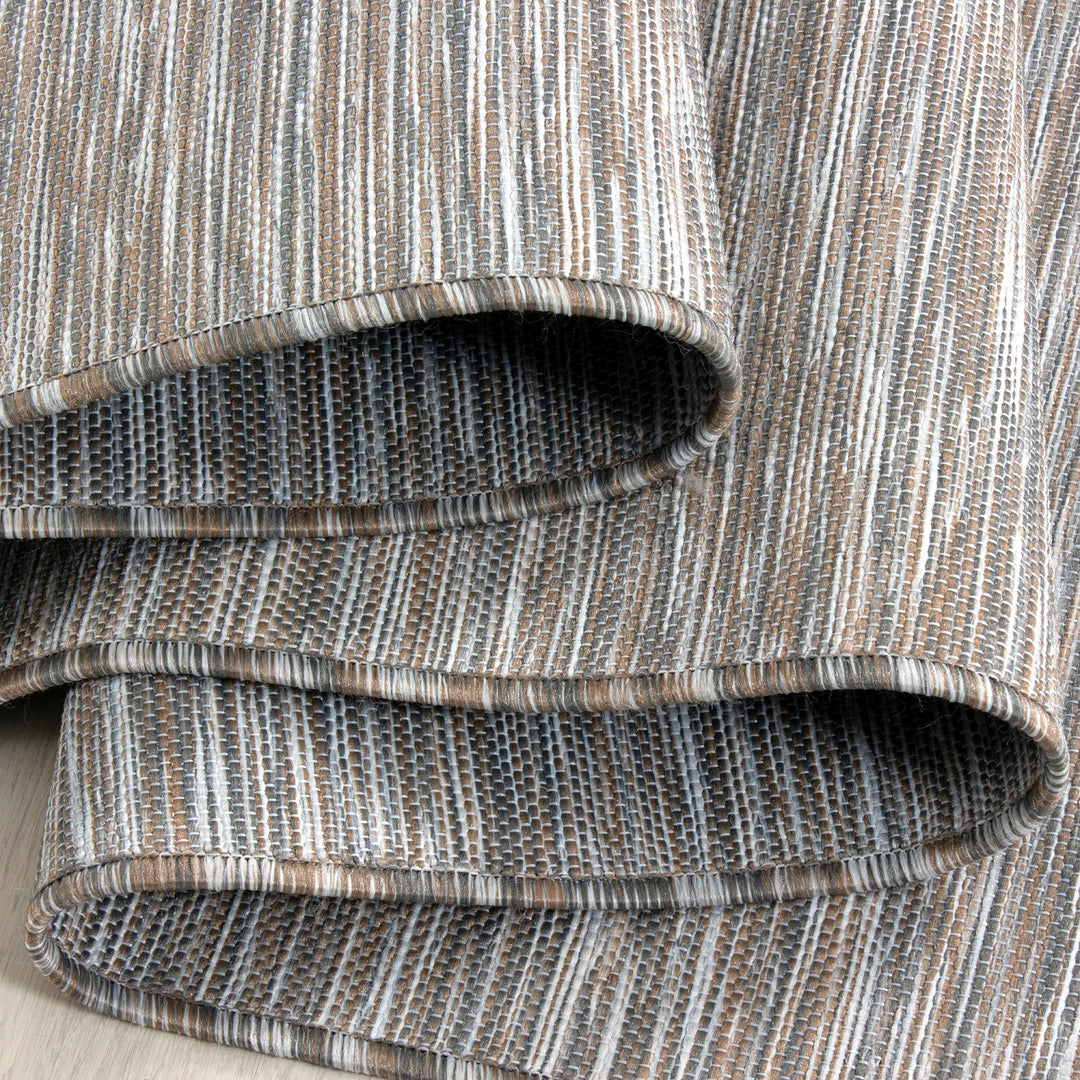 In- & Outdoor Teppich KOA Balkon Terrasse Sisal Optik Flachgewebe Einfarbig