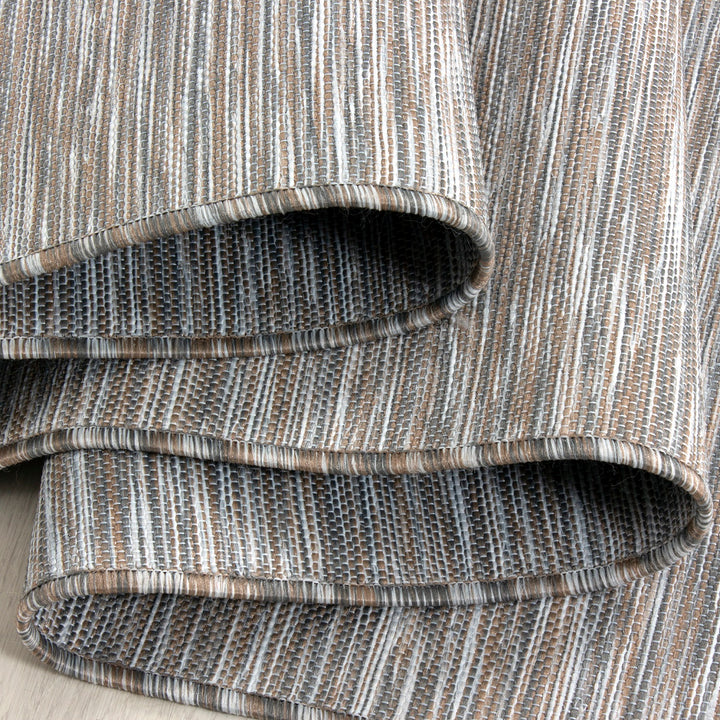 In- & Outdoor Teppich KOA Balkon Terrasse Sisal Optik Flachgewebe Einfarbig