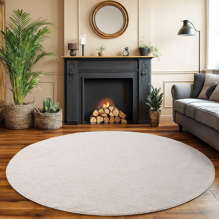 SIMPEX Teppich Bouclé Skandi StilSchlingenflor Weich Schlafzimmer Wohnzimmer