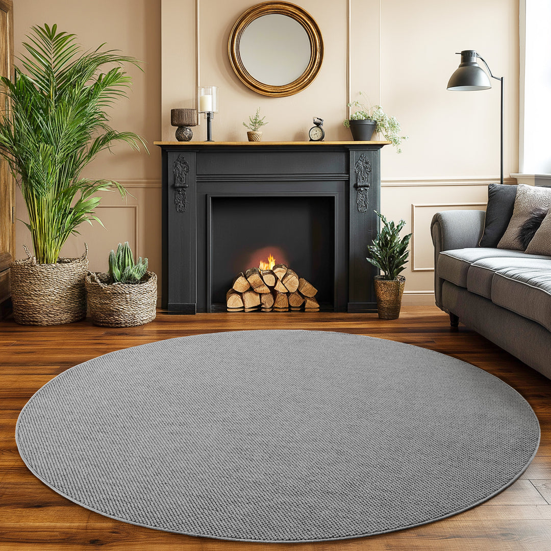 SIMPEX Teppich Bouclé Skandi StilSchlingenflor Weich Schlafzimmer Wohnzimmer