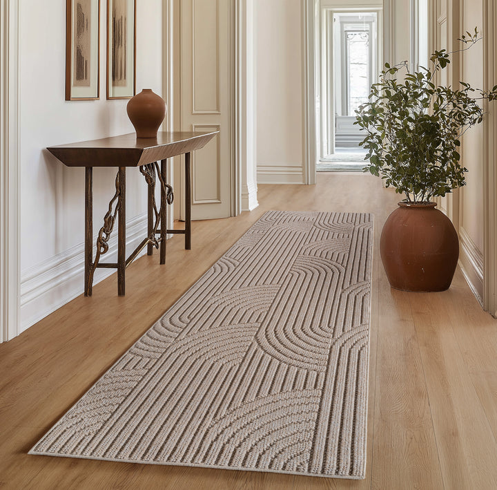 SIMPEX Teppich Bouclé Schlingenflor Weich Schlafzimmer Wohnzimmer Esszimmer