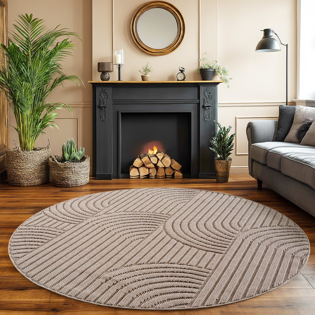 SIMPEX Teppich Bouclé Schlingenflor Weich Schlafzimmer Wohnzimmer Esszimmer