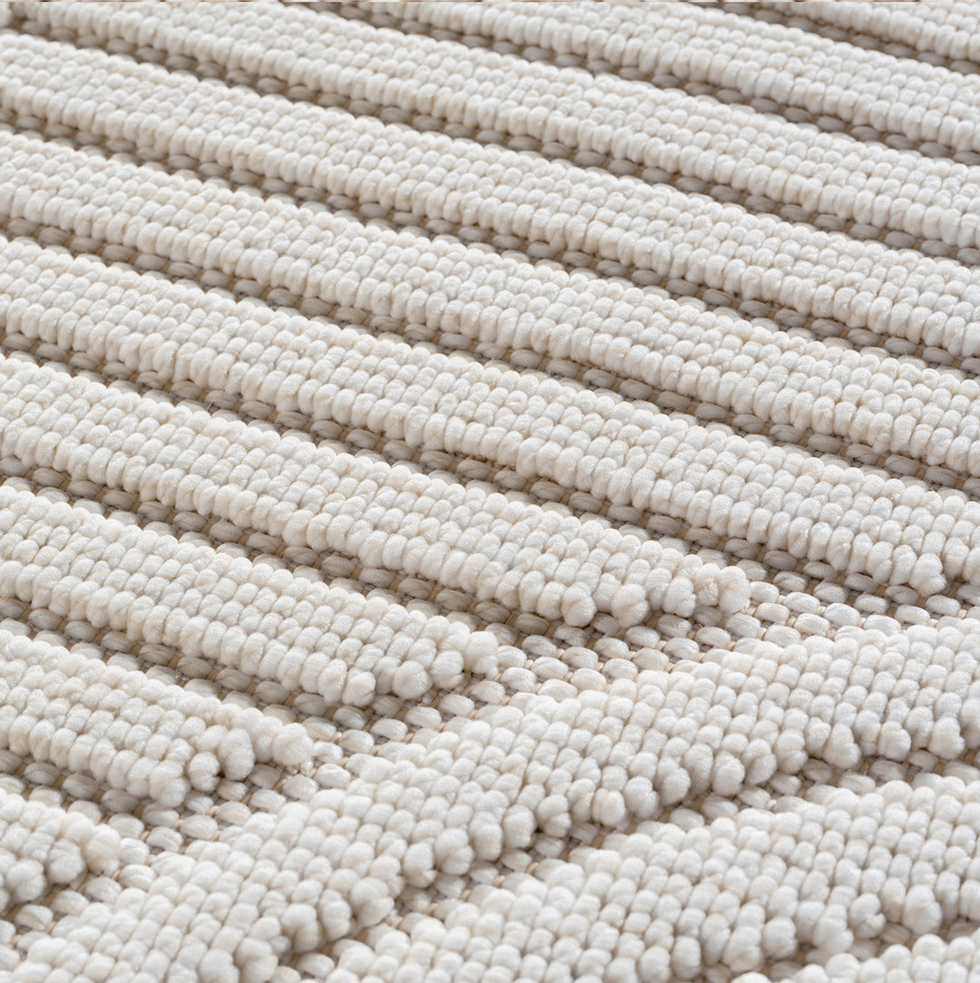 SIMPEX Teppich Bouclé Schlingenflor Weich Schlafzimmer Wohnzimmer Esszimmer