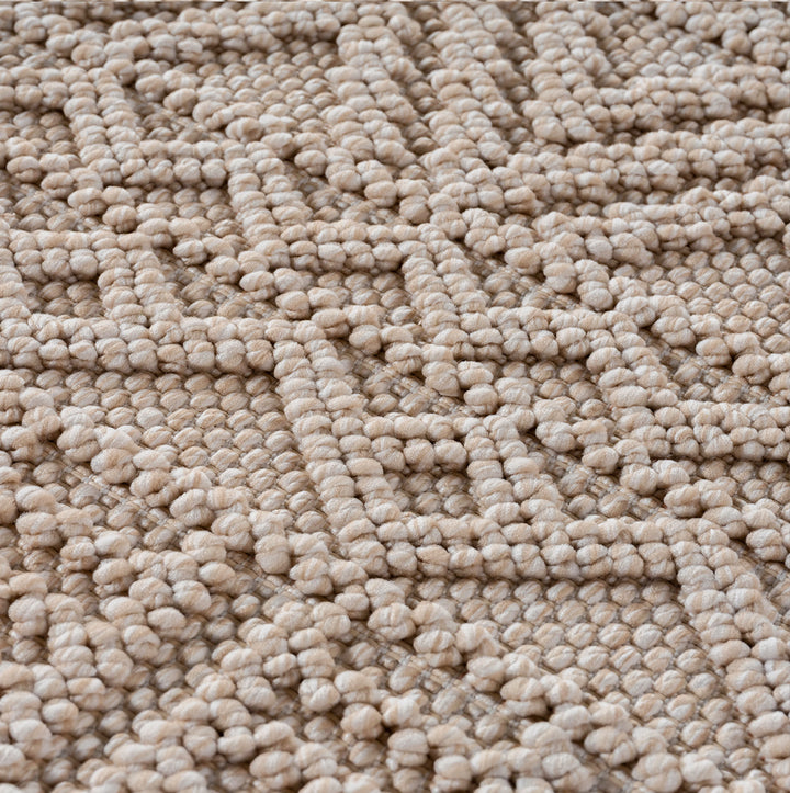 SIMPEX Teppich Skandi Design Bouclé Schlingenflor Weich Schlafzimmer Wohnzimmer