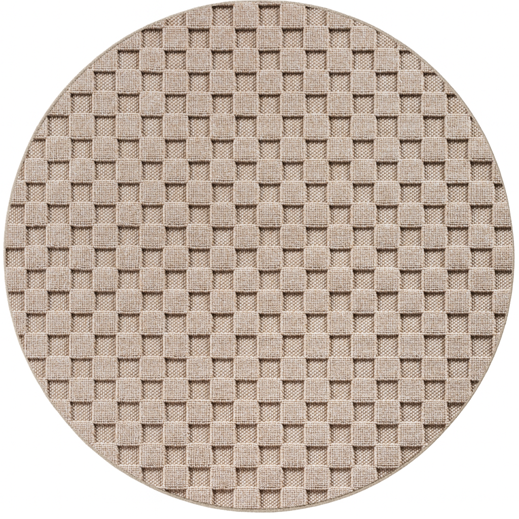 SIMPEX Teppich Karo Design Bouclé Schlingenflor Weich Schlafzimmer Wohnzimmer