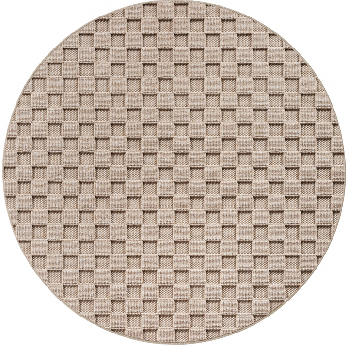 SIMPEX Teppich Karo Design Bouclé Schlingenflor Weich Schlafzimmer Wohnzimmer