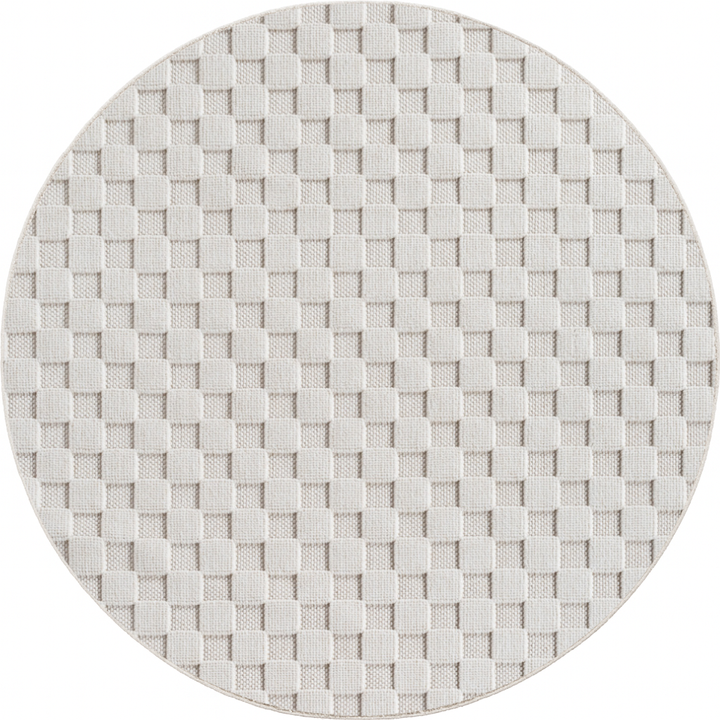 SIMPEX Teppich Karo Design Bouclé Schlingenflor Weich Schlafzimmer Wohnzimmer