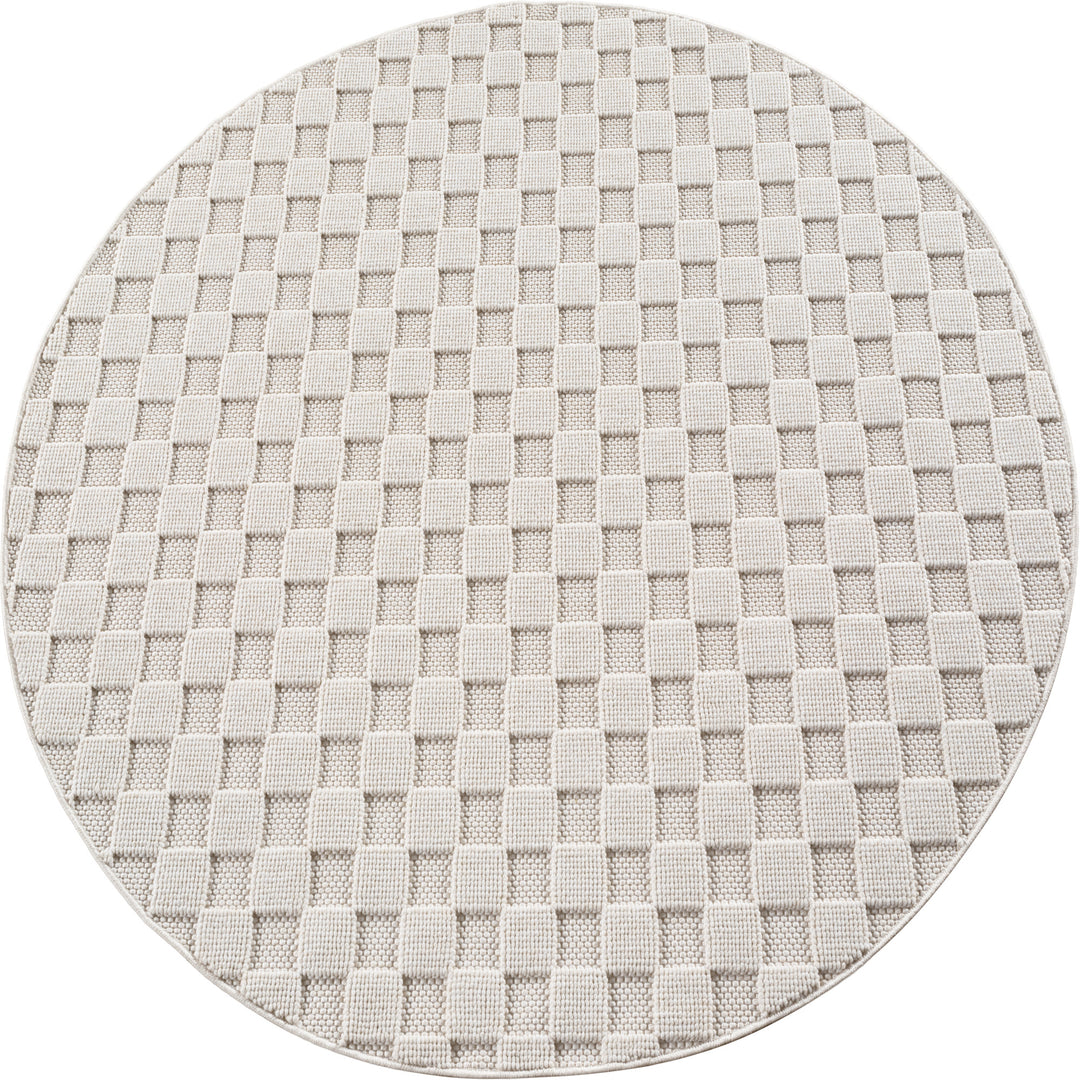 SIMPEX Teppich Karo Design Bouclé Schlingenflor Weich Schlafzimmer Wohnzimmer