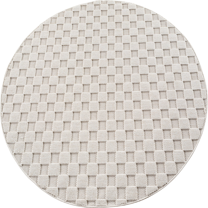 SIMPEX Teppich Karo Design Bouclé Schlingenflor Weich Schlafzimmer Wohnzimmer