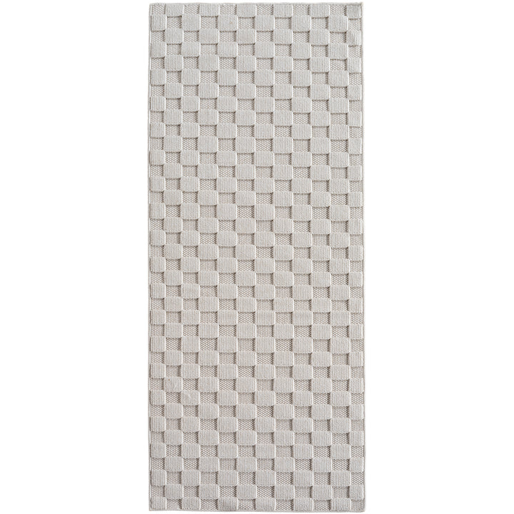 SIMPEX Teppich Karo Design Bouclé Schlingenflor Weich Schlafzimmer Wohnzimmer