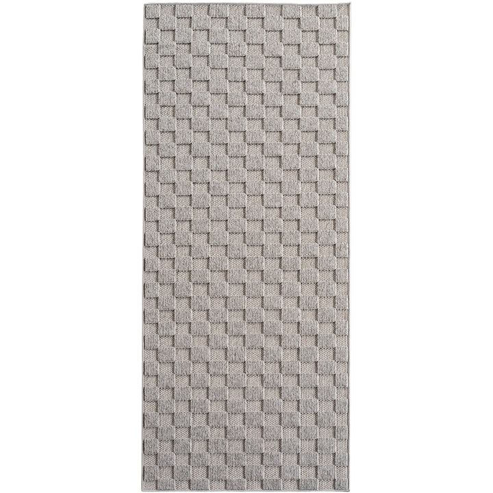 SIMPEX Teppich Karo Design Bouclé Schlingenflor Weich Schlafzimmer Wohnzimmer
