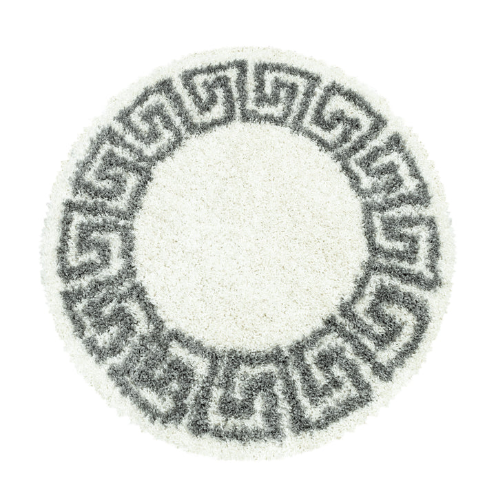 Hochflor Teppich RHEA Wohnzimmer Shaggy Antikes Design