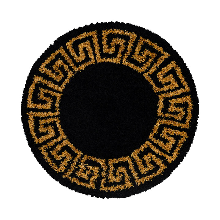 Hochflor Teppich RHEA Wohnzimmer Shaggy Langflor Antikes Muster