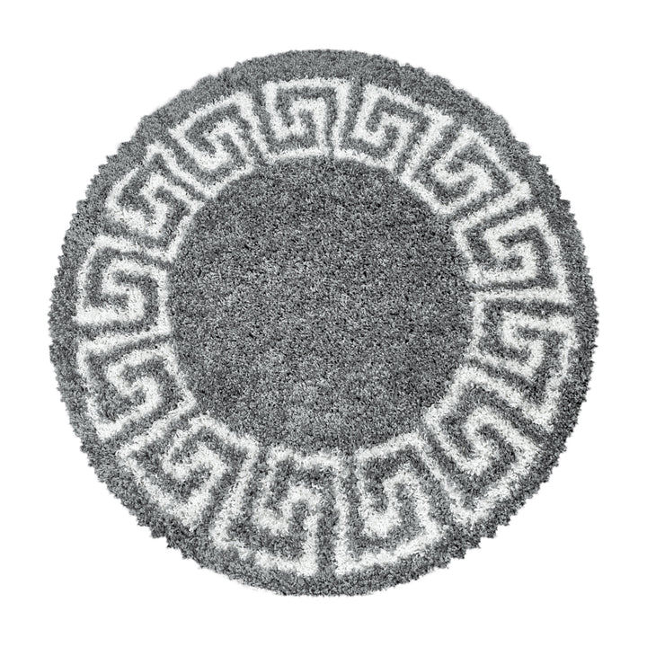 Hochflor Teppich RHEA Wohnzimmer Shaggy Antikes Design