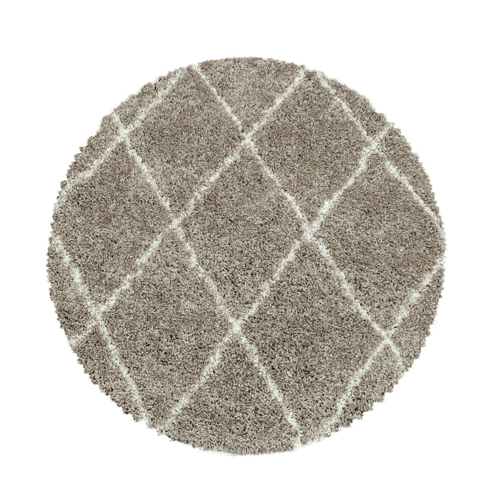 High pile carpet ALVA living room rhombus design soft touch
