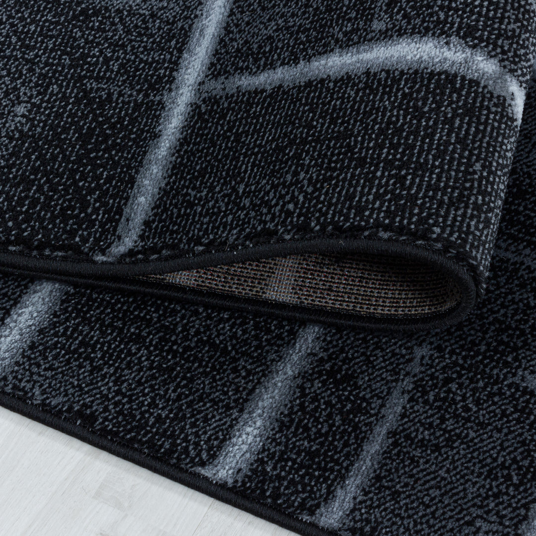 Tapis poils ras RICA tapis design salon soft touch grid