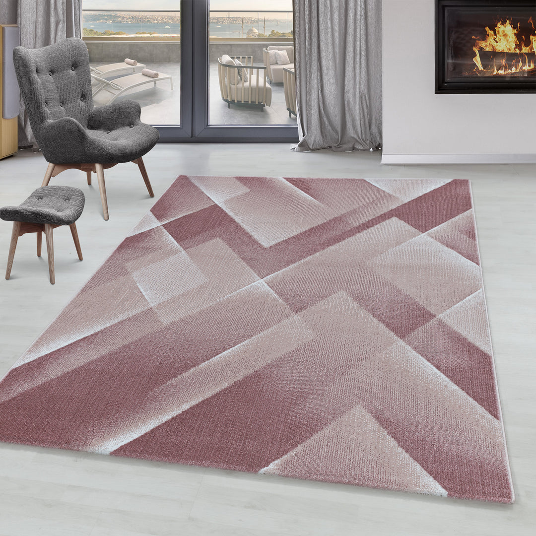 Short Pile Carpet RICA Living Room Design Carpet Soft Touch Triangle